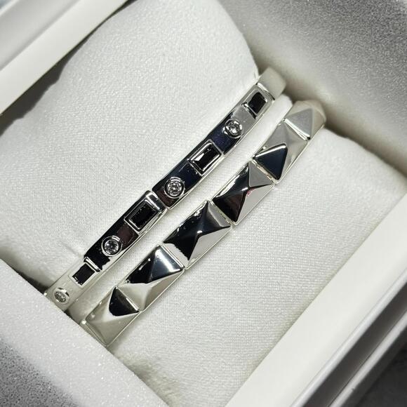 Jewelry - Bomb Party Gem Society Bracelets "The Takeover" Black Onyx & CZ on Silver